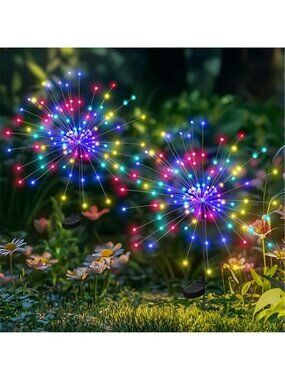 PEVOROS Garden Decor Solar Lights Outdoor,120LED Waterproof Colorful Solar